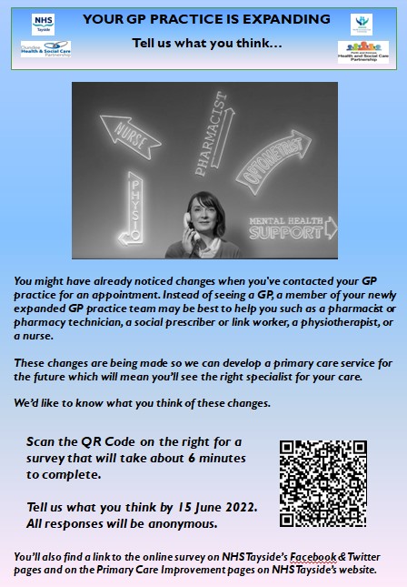 Your GP Practice is expanding - Pt Survey